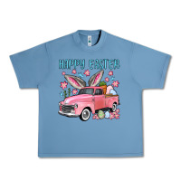 Pebble Blue Happy Easter truck Urban Heavy Tee - OliviaCreatesArt