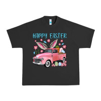 Pigment Black Happy Easter truck Urban Heavy Tee - OliviaCreatesArt