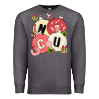 Charcoal Heather nicu nurse christmas Premium Sweatshirt - MaliasSmallBusiness