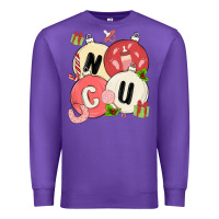 Purple nicu nurse christmas Premium Sweatshirt - MaliasSmallBusiness