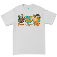 Dove Grey peace love fall Premium Tee - BarkalooDesign
