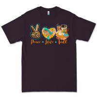 Plum peace love fall Premium Tee - BarkalooDesign