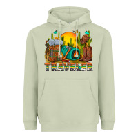 Matcha western traveler cowboy Heavyweight Hoodie - NancyCooperArtShop