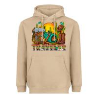Mushroom western traveler cowboy Heavyweight Hoodie - NancyCooperArtShop