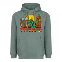 Sage western traveler cowboy Heavyweight Hoodie - NancyCooperArtShop