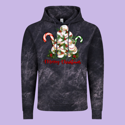 Merry Christmas Baseball Vintage Hoodie Designed By Ranaportraitstore