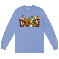 Colony Blue longhaired cow coffee Long Sleeve Tee - Jasminsmagicworld
