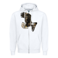 White White Headed Eagle Zipper Hoodie - LillyAllenDesigns