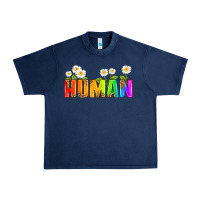 Navy human Urban Heavy Tee - HRA Design Shop