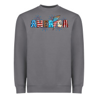 Storm Lightning bolt with America Heavyweight Sweatshirt - Neo Western