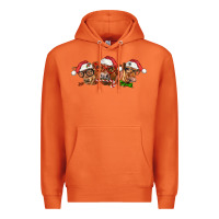 Carrot christmas red angus cows Premium Hoodie - LillyAllenDesigns