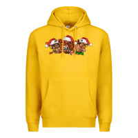 Lemon christmas red angus cows Premium Hoodie - LillyAllenDesigns