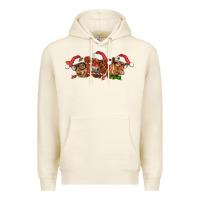 Tofu christmas red angus cows Premium Hoodie - LillyAllenDesigns