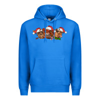 True Royal christmas red angus cows Premium Hoodie - LillyAllenDesigns