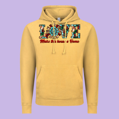 Love Make This House A Home Vintage Hoodie Designed By Ranaportraitstore