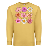 Antique Gold flowers Premium Sweatshirt - MaliasSmallBusiness