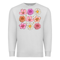 Dove Grey flowers Premium Sweatshirt - MaliasSmallBusiness