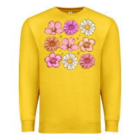 Lemon flowers Premium Sweatshirt - MaliasSmallBusiness