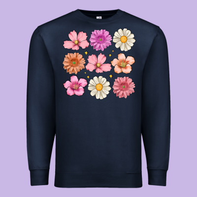 Flowers Premium Sweatshirt Designed By Maliassmallbusiness