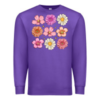 Purple flowers Premium Sweatshirt - MaliasSmallBusiness