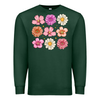 Sports Green flowers Premium Sweatshirt - MaliasSmallBusiness