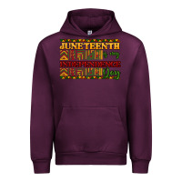 Mauve Wine juneteenth is my independence day Urban Hoodie - NancyCooperArtShop