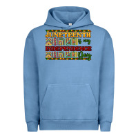Pigment Pebble Blue juneteenth is my independence day Urban Hoodie - NancyCooperArtShop