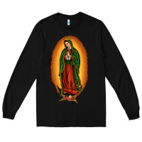 Black our lady of Guadalupe Long Sleeve Tee - JahusDesignShop