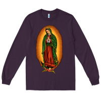 Plum our lady of Guadalupe Long Sleeve Tee - JahusDesignShop