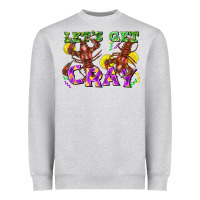 Heather Grey let's get cray Heavyweight Sweatshirt - FaDigitalArtStudio