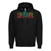 Black mexico with roses Zipper Hoodie - Jasminsmagicworld