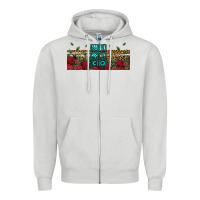 Dove Grey mexico with roses Zipper Hoodie - Jasminsmagicworld