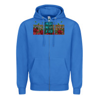 True Royal mexico with roses Zipper Hoodie - Jasminsmagicworld