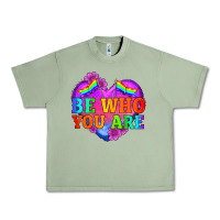 Oil Green be who you are Urban Heavy Tee - HRA Design Shop