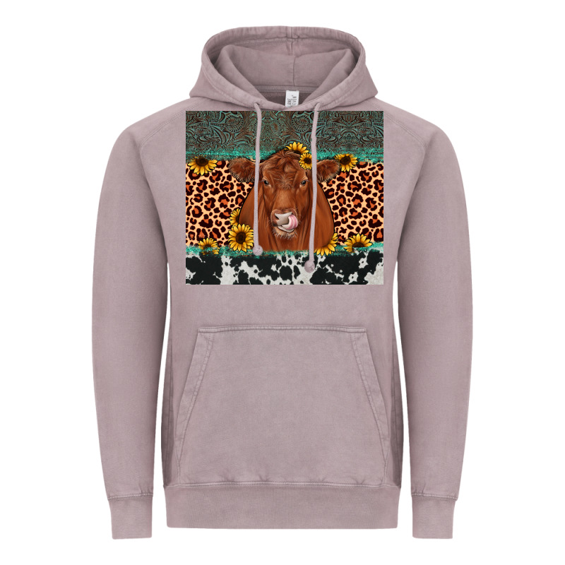 Red Angus Leopard Vintage Hoodie by JahusDesignShop | Teevron