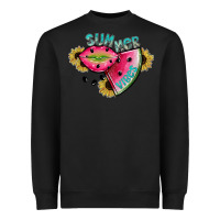 Black summer vibes Heavyweight Sweatshirt - SublimationCraftShop