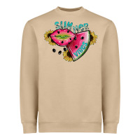 Mushroom summer vibes Heavyweight Sweatshirt - SublimationCraftShop