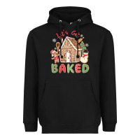 Black let's get baked Heavyweight Hoodie - MaliasSmallBusiness