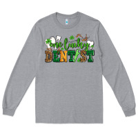 Heather Grey st patricks day one lucky dentist Long Sleeve Tee - AdoDesignShop