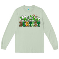 Matcha st patricks day one lucky dentist Long Sleeve Tee - AdoDesignShop