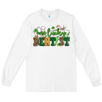 White st patricks day one lucky dentist Long Sleeve Tee - AdoDesignShop