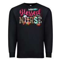 Black blessed nurse Premium Sweatshirt - NancyCooperArtShop