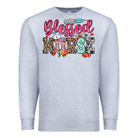 Heather Grey blessed nurse Premium Sweatshirt - NancyCooperArtShop