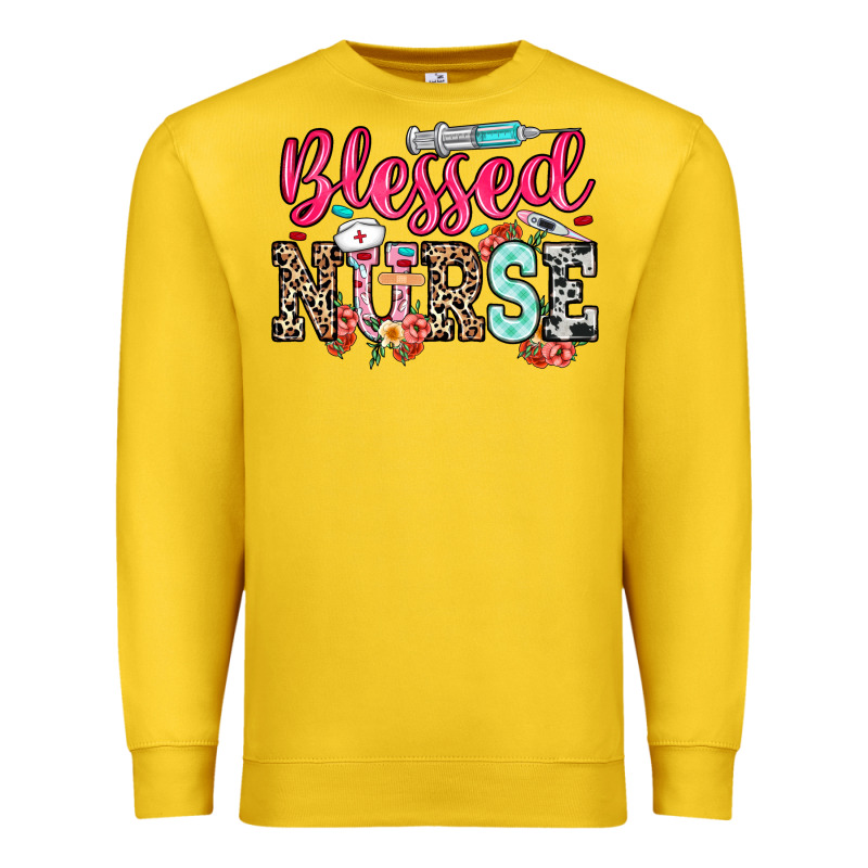 Blessed Nurse Premium Sweatshirt by NancyCooperArtShop | Teevron