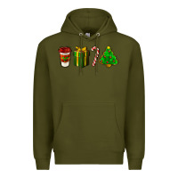 Army Green christmas items Premium Hoodie - LillyAllenDesigns