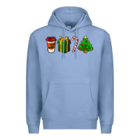 Colony Blue christmas items Premium Hoodie - LillyAllenDesigns
