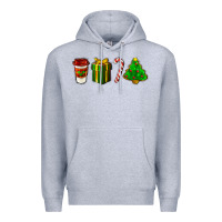 Heather Grey christmas items Premium Hoodie - LillyAllenDesigns