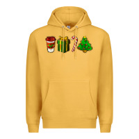 Mustard christmas items Premium Hoodie - LillyAllenDesigns