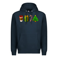 Navy christmas items Premium Hoodie - LillyAllenDesigns