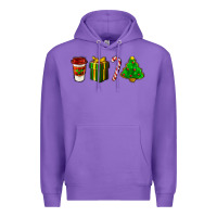 Purple christmas items Premium Hoodie - LillyAllenDesigns